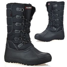 Damas Mujeres Impermeables Media Pantorrilla Cálidas Caminar Invierno Lluvia Nieve Botas Zapatos Talla