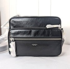 Bandolera Coach Dakota CDS83 - Cuero Negro, Unisex, Nueva con Etiquetas