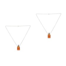 2pcs Essential Oil Diffuser Pendant Necklace | 3ml Vial Perfume Necklace with