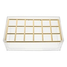 Estuche de lápiz labial para monedero organizador de belleza contenedor de almacenamiento brillante y delineador