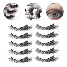 1 Caja Pestañas Falsas Esponjosas Pestañas Falsas Ojos Belleza Pestañas