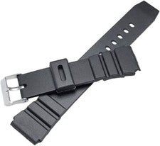 Correa de reloj de goma negra de 22 mm para buzo para CASIO AMW-320 AMW-330 AD-520 MD