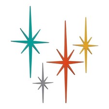 Elegante decoración de pared estrella de metal para mejorar el espacio interior exterior