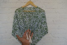 Vestido corto caftán estampado Jaipur 100 % algodón 100 % GRATIS✅0 % CARGA SK-48
