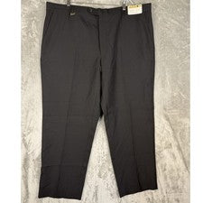 Pantalones de vestir de poliéster negros Mecca Gold para hombre Nick Style 6702 46W 30L