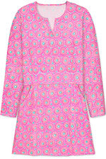 Vestido para mujer - Solero estampado - Mini vestido - Mediano - Rosa