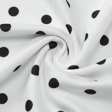 Vestido de mujer con estampado de lunares sin hombros cordones falda corta estrecha