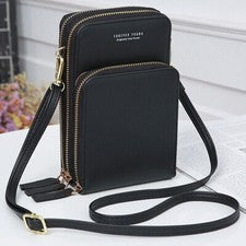 Mujer Moda Cuero Bandolera Cartera Bolso de Hombro Teléfono Cartera Bolso de Mano Regalos