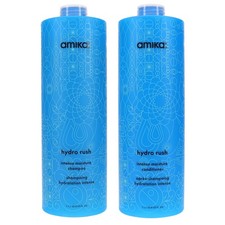 Combo de champú hidratante intensa Amika Hydro Rush 33,8 oz y acondicionador 33,8 oz
