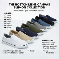 Zapatillas deportivas de lona para hombre talla de zapato con doble refuerzo informales