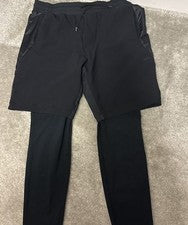 Pantalones/Pantalones de Entrenamiento Hugo Boss Verde T_Run Negro Urban Crossover Concept 36R