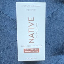 Loción facial hidratante nativa coco y niacinamida sin fragancia 1,7 fl oz