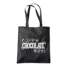 Bolso de compras de playa de cacao dulce día chocolate