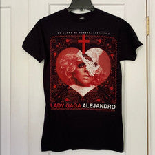 Camiseta Estilo Vintage Lady Gaga Alejandro Gráfica Banda de Música Camiseta S-5XL