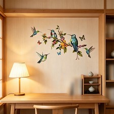 Pegatinas de pared de vinilo mariposa con silueta de rama para uso en decoración del hogar