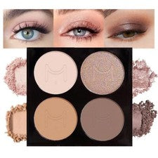 Paleta de Maquillaje de Sombras de Ojos HHTTOH 6 Colores, 6 Vino Rojo Pomelo Púrpura Rosa