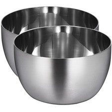 Salsa y ensaladeras de acero inoxidable de 2 piezas para uso de utensilios de cocina