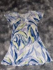 Vestido para mujer Cupio talla mediana mangas acampanadas cuello cuerda nuevo con etiquetas azul verde