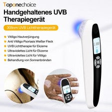 Dispositivo de fototerapia 308nm Excimer UVB 6 diodos para el cuidado de la piel en casa 20mW/cm²