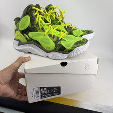 Under Armour Curry Spawn Flotro Zapatos Hombres 14 Mujeres 15.5 Verde Camuflaje Baloncesto
