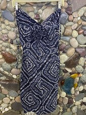 Vestido halter mujer H&M negro/gris y blanco talla 8 muy lindo