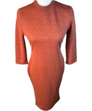 Nuevo con etiquetas Vestido Largo Lulus Para Mujer Grande Naranja Óxido Simulado Cuello Tortuga
