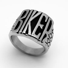 Anillo "BIKER" Joyería Motociclista Unisex Acero Inoxidable 33