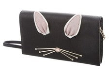 Bolso Bandolera Kate Spade Para Mujer Hop To It Rabbit Cali Conejito Negro WKRU4755 NUEVO