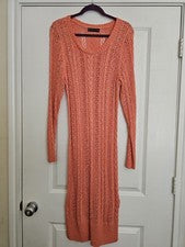 Vestido suéter coralino Fashion to Figure para mujer talla 14-16 (talla 1)
