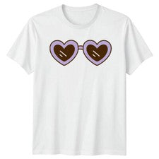 Gafas de sol Heart Moda Hombre Camiseta Mujer Camiseta Gráfica Unisex