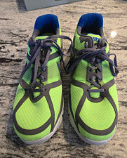 Nike LunarGlide Para hombres Parte Superior Baja Con Cordones Malla Tenis para Correr Verde/Azul/Gris 11