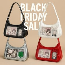 Bolso de Hombro Y2k Harajuku Mujer Coreano Transparente Ita Bolso Bandolera Escolar
