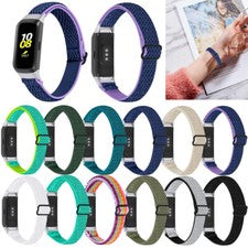 Correa deportiva de nailon tejida elástica para correa de reloj Samsung Galaxy Fit SM-R370