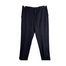 Pantalones de vestir Perry Ellis para hombre talla 34x32 azul calce moderno recto nuevos con etiquetas