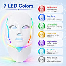 Mascarilla facial LED no invasiva herramienta para el cuidado de la piel en el hogar sin químicos