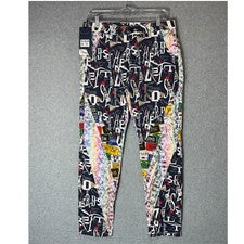 Moda Pantalones Para Hombre 34 Multicolor Gráfico Estampado Bolsillos Cremallera Mosca Ropa de Calle