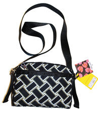 Bolso Bandolera Cámara Diane Von Furstenberg Vintage Onda Tejido Neutro DVF Objetivo