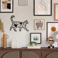 Arte de pared abstracto animal metal decoración colgante de pared para hogar oficina sala de estar