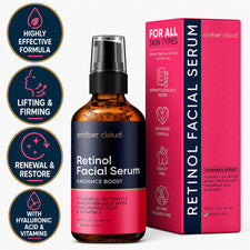 Suero facial de retinol para renovación e hidratación de la piel, cuidado antienvejecimiento de arrugas, 2 oz