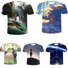 Camiseta Nature Landscape Cielo Estrellado Impresa en 3D Para hombres Mujeres Moda Informal Prendas para el torso