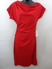 Vestidos Siena Para Mujer 4 Rojo Hombro Descubierto Manga Corta Nuevos Con Etiquetas