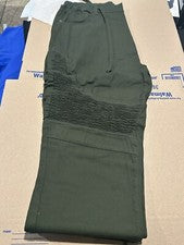 Pantalones de chándal unisex M&P de moda verde militar para hombre talla pequeña nuevos con etiquetas