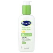 Crema hidratante facial diaria con protector solar, FPS 15, todo tipo de piel, 4 fl oz (118