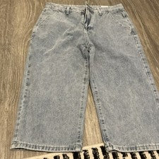 2 pares de pantalones capri de moda para hombre sin marca talla: 31 negros y azules nuevos sin etiquetas