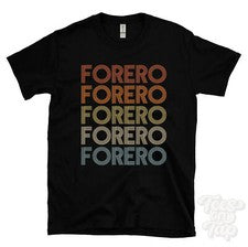 CAMISETA FORERO ESTILO RETRO REPETIDO Hombre y Mujer Novedad Genial Nombre Regalo