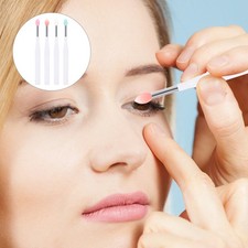 4 piezas prácticos cepillos de sombra de ojos cepillos de labios de silicona accesorios de belleza