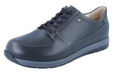 Zapatos bajos con cordones para hombre FINN COMFORT Vernon negro cuero liso
