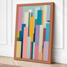 Impresión en lienzo geométrico de ritmos urbanos arte de pared decoración del hogar listo para colgar
