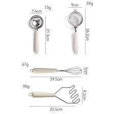 Juego de utensilios de cocina para batir huevos construcción resistente al óxido para casa