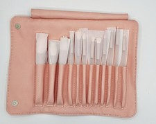 NUEVO 12 Piezas Tótemica Belleza Ritual Maquillaje Set Pinceles Estuche Rosa Cepillos Suaves